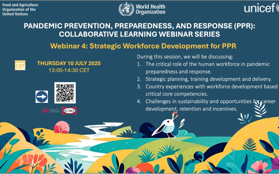 Webinaire : Développement stratégique des compétences pour la prévention, la préparation et la réponse face aux pandémies