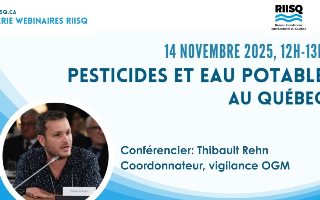 Webinaire RIISQ – Pesticides et eau potable au Québec