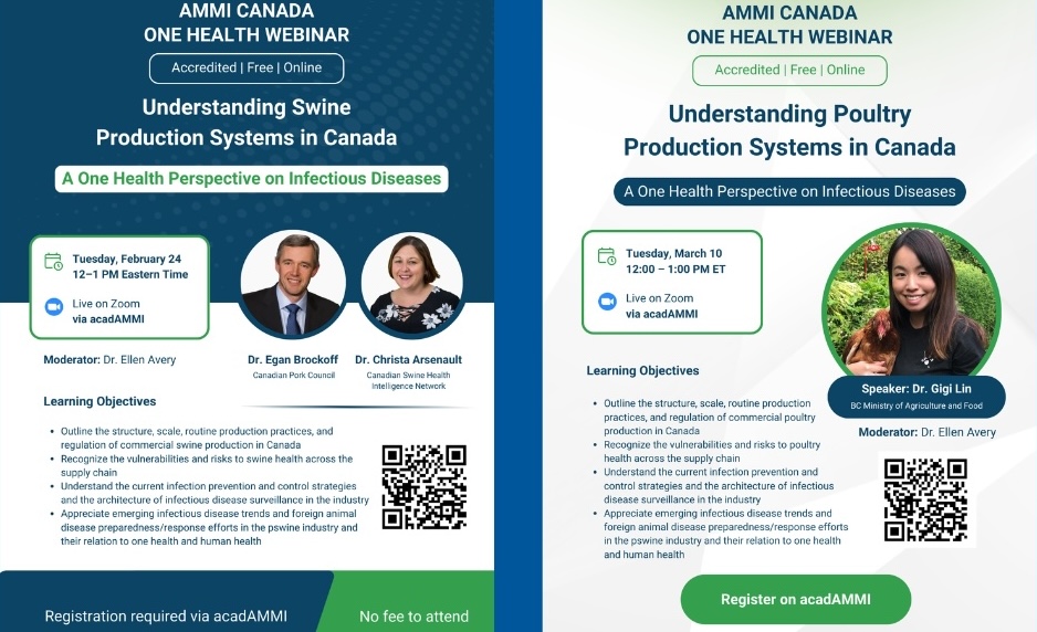 Comprendre les systèmes de production porcine et avicole au Canada : une perspective « Une seule santé » sur les maladies infectieuses (en anglais)