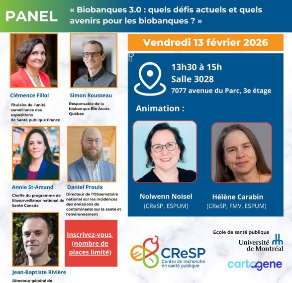 Panel : « Biobanques 3.0 : quels défis actuels et quels avenirs pour les biobanques ? »