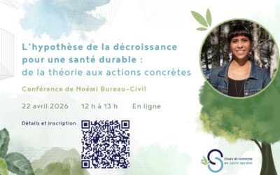 Webinaire | L’hypothèse de la décroissance pour une santé durable : de la théorie aux actions concrètes