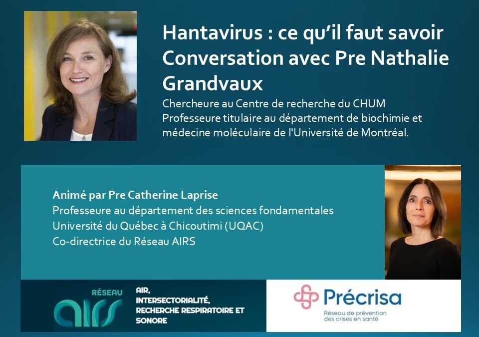 Webinaire en rattrapage | Hantavirus : ce qu’il faut savoir – la vidéo est maintenant disponible 